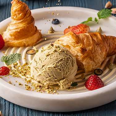 Croissant z Lodami Słona Pistacja 